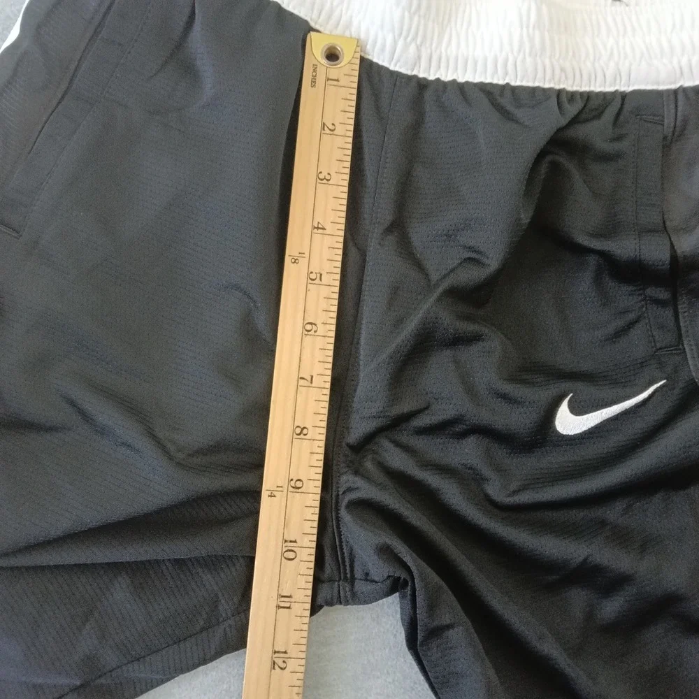 Nike Boys XL Dri-FIT Basketball Shorts Black White Athletic Elite Mesh New